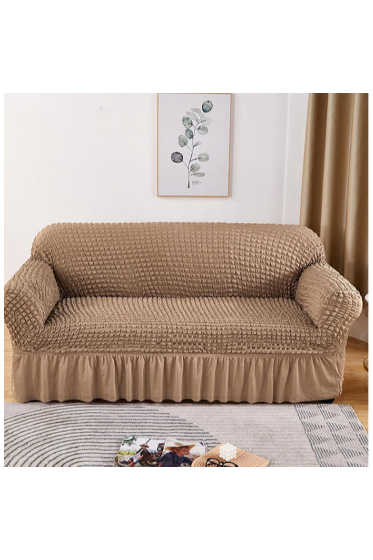 Delfine Husa Elastica Canapea 3 Locuri - One Size