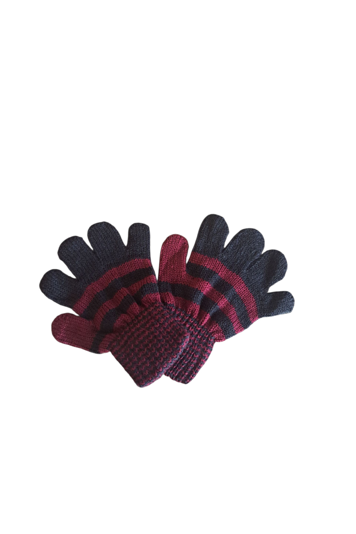 eleven market Çocuk Eldiveni Bordo Siyah Bebe Eldiven 1-4 Yaş fotoğrafı 2 (önizleme)