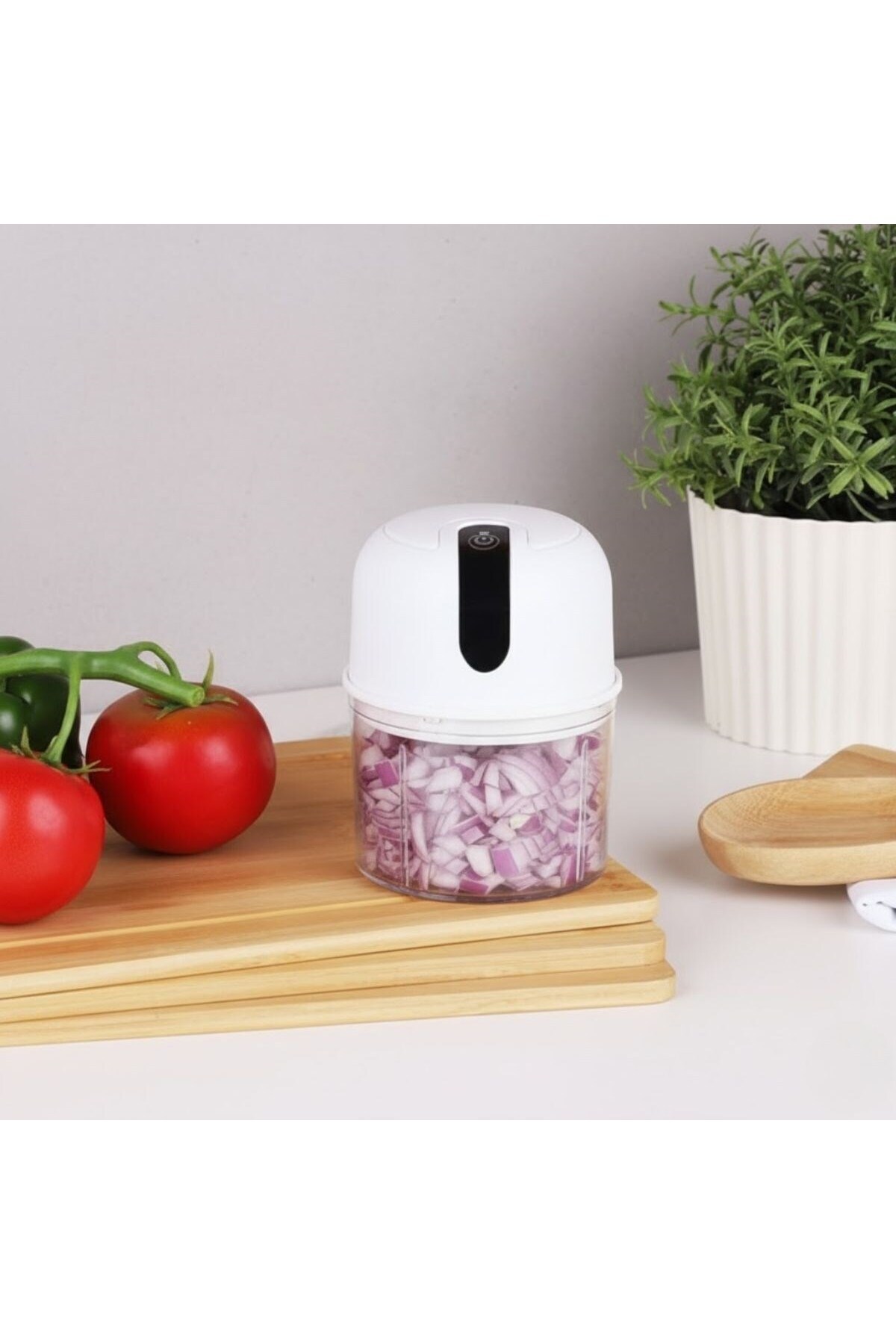 MDKConceptShop 280ml USB ile Şarj Olabilen Mini Mutfak Doğrayıcısı