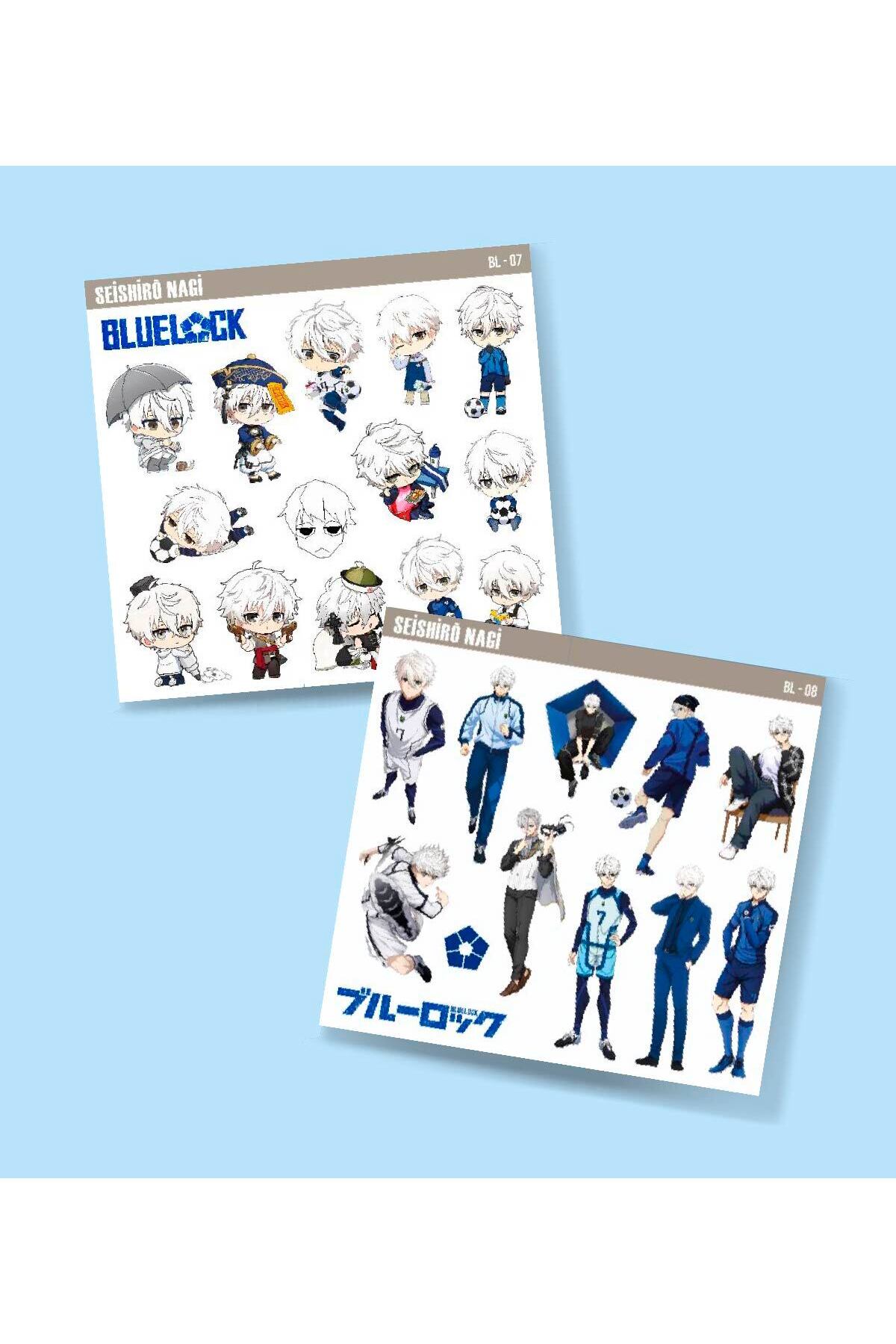 MiniThingsArt Nagi Seishiro-BlueLock-parlak kağıt -2li sticker set