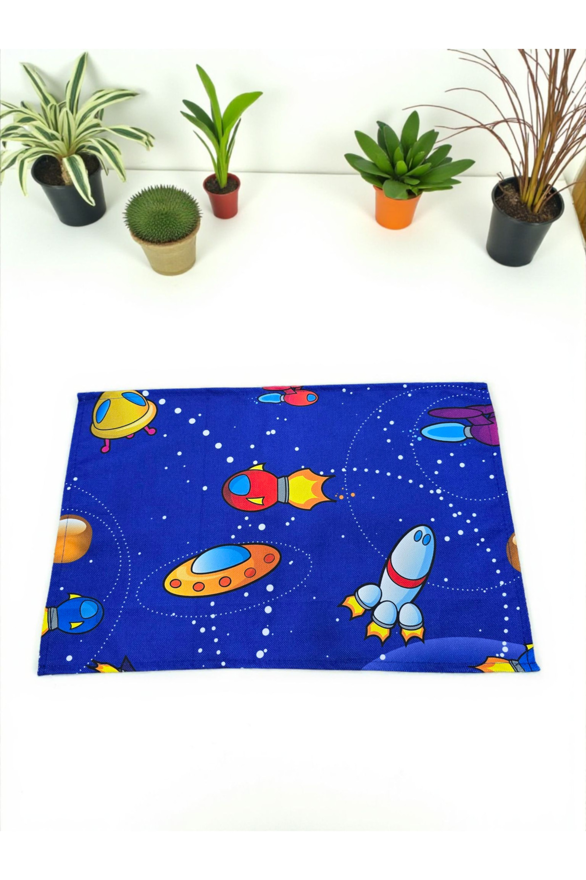 Nöşre Design 2'li İlkokul Ve Okul Öncesi Pintrest Uzay Temalı Yarış Arabası Temalı Erkek Çocuk Beslenme Örtüsü fotoğrafı 2 (önizleme)