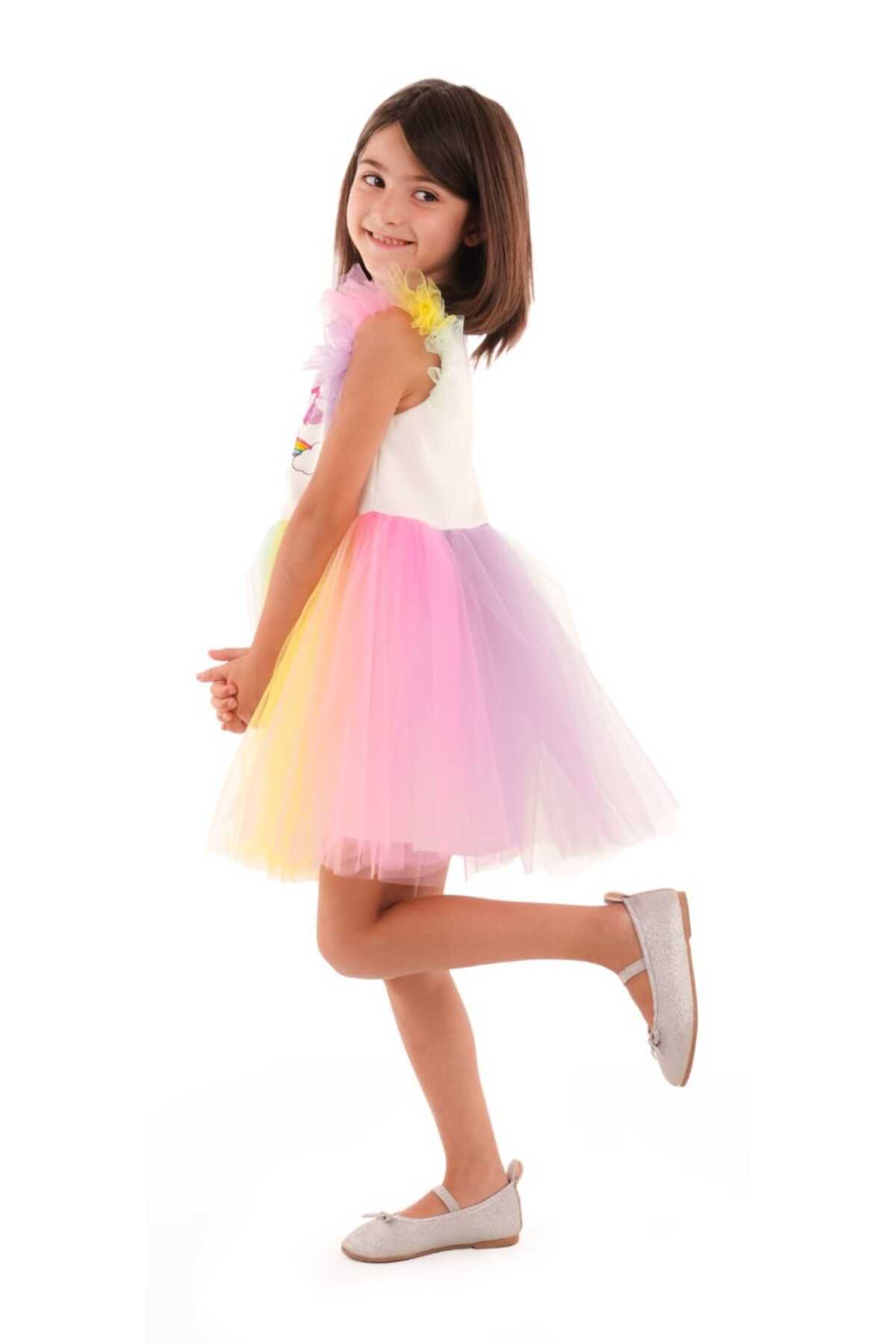 Lunas tekstil Rengarenk Baskılı Unicorn fotoğrafı 5 (önizleme)