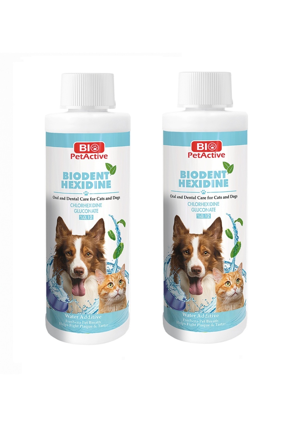 Bio PetActive Biodent Hexidine Kedi ve Köpekler İçin Ağız Bakım Ürünü 250 ML X 2 Adet