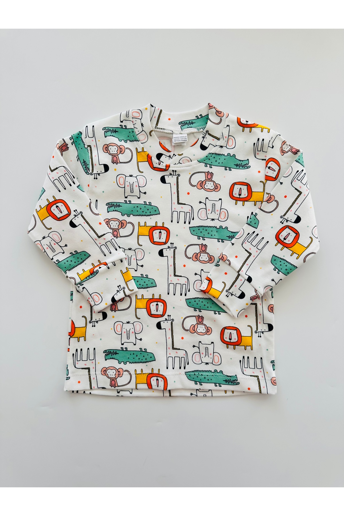 Vivolas %100 Pamuk Çocuk Unisex Desenli Pijama Takımı 1-8 Yaş (Uzun Kollu, 2’li Takım) fotoğrafı 2 (önizleme)