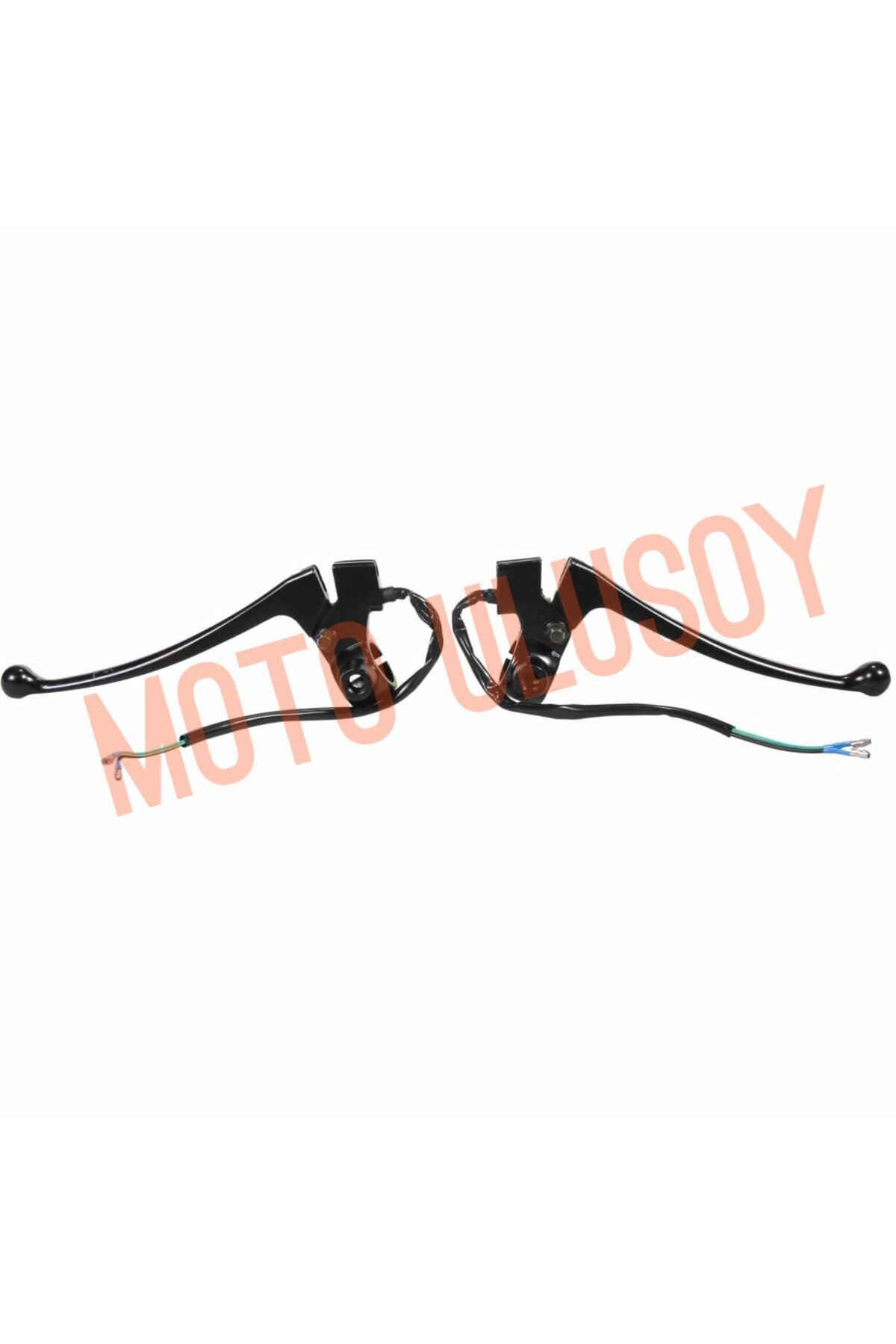 MOTO ULUSOY Debriyaj Kolu - Ön Fren Kolu Ve Kütükleri Komple Siyah [takım] [lg] Cg Agk Mondıal Asya Kanuni