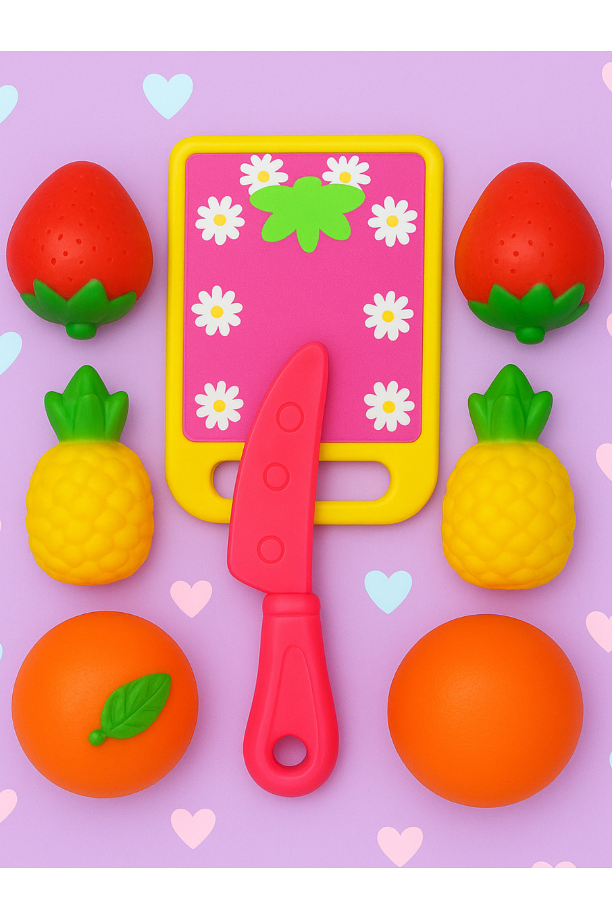 a v d a Oyuncak Cırt Cırtlı Meyve Sebze Kesme Seti 8 Parça