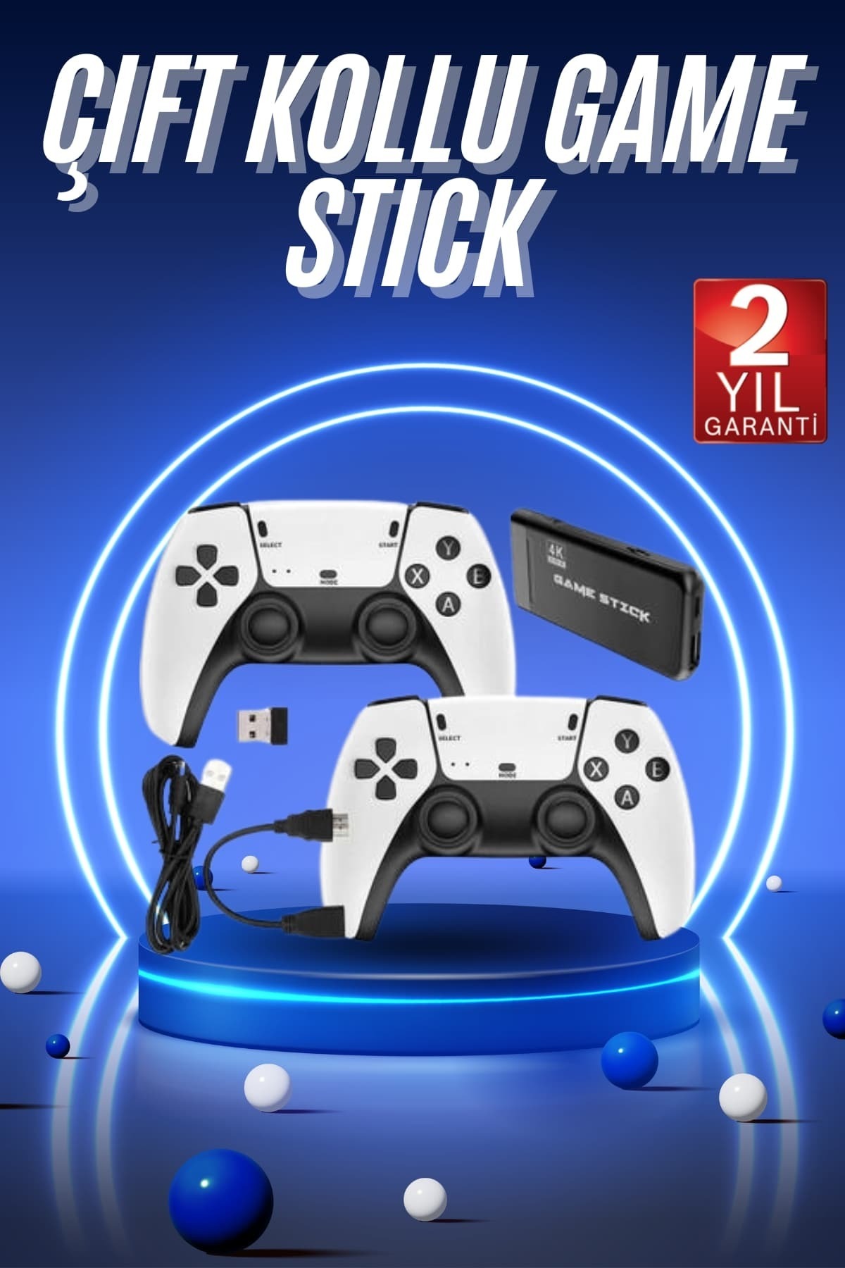 teknodayım 3D HD Game Stick Pro Retro Game Stick Joystick Oyun Konsolu
