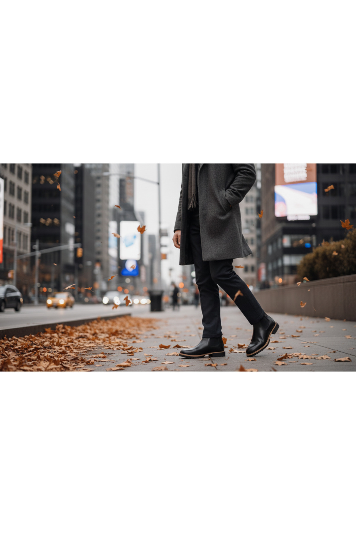 گرویش چکمه چلسی GR0423 چرم اصل پاشنه دار دو رنگ، ضد آب و هوا، کیفیت عالی