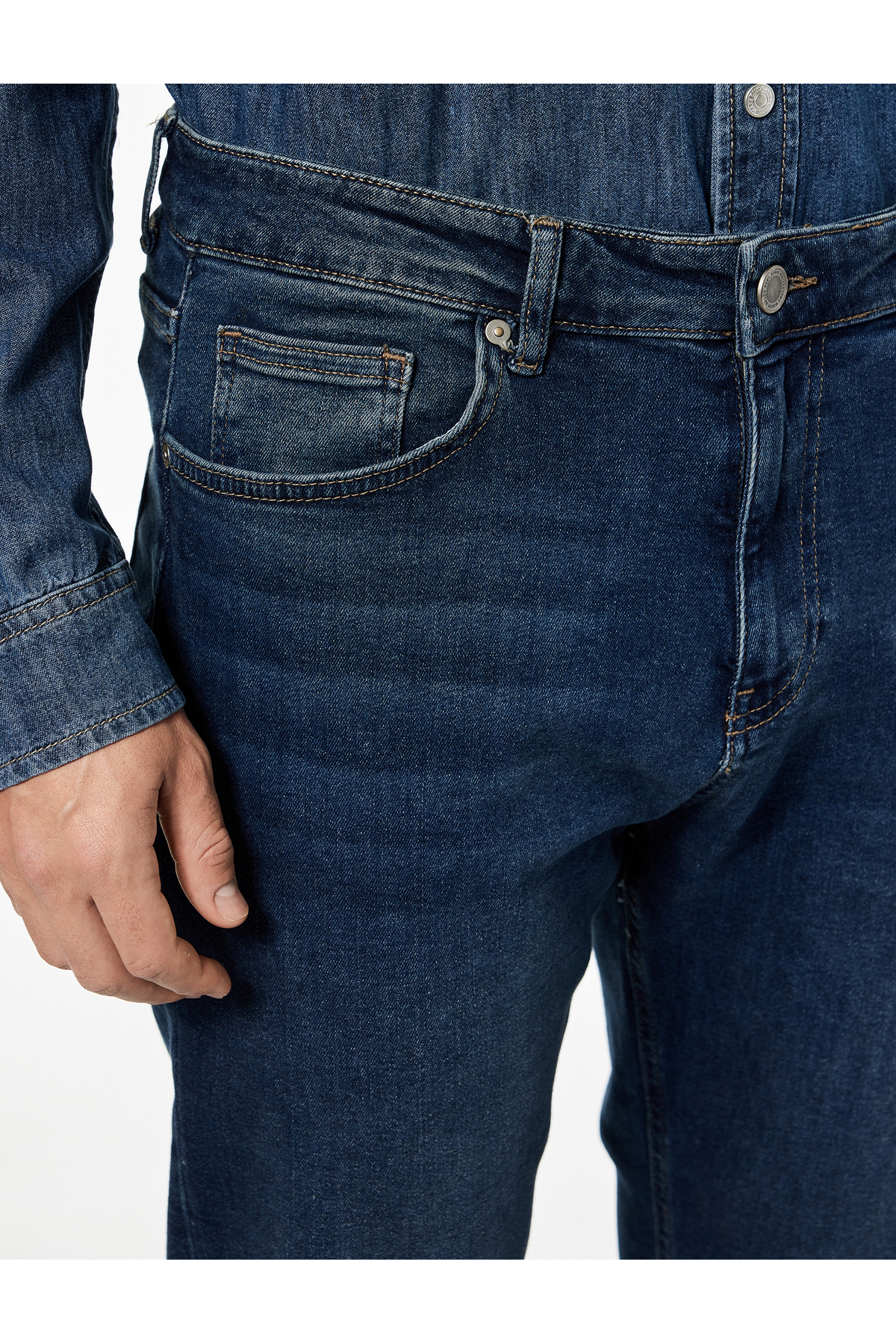 جین مردانه راسته Belirtilmemiş | کوتون Koton 6WAM40005ID - تصویر 5