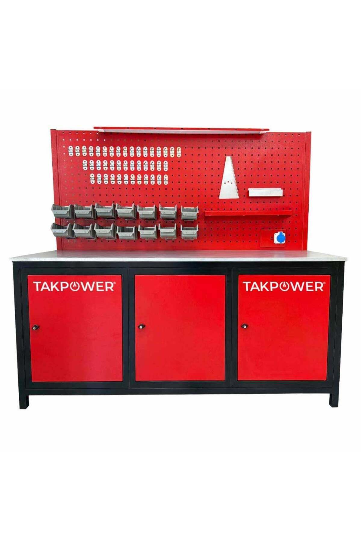 TAKPOWER TTR4413 2 Metre Takım Tezgahı 3 Dolaplı