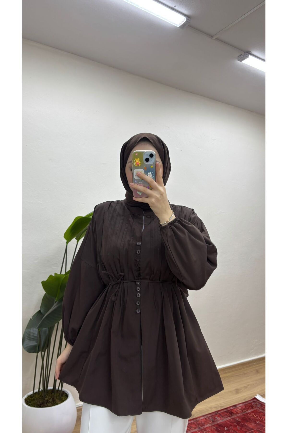 MOONSC NERVÜRLÜ KETEN TESETTÜR GÖMLEK