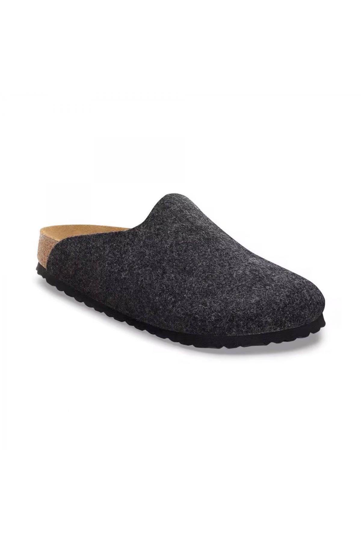 دمپایی زنانه جلو بسته آنتراسیت آمستردام-زی بی اس بیرکن استاک دمپایی Birkenstock