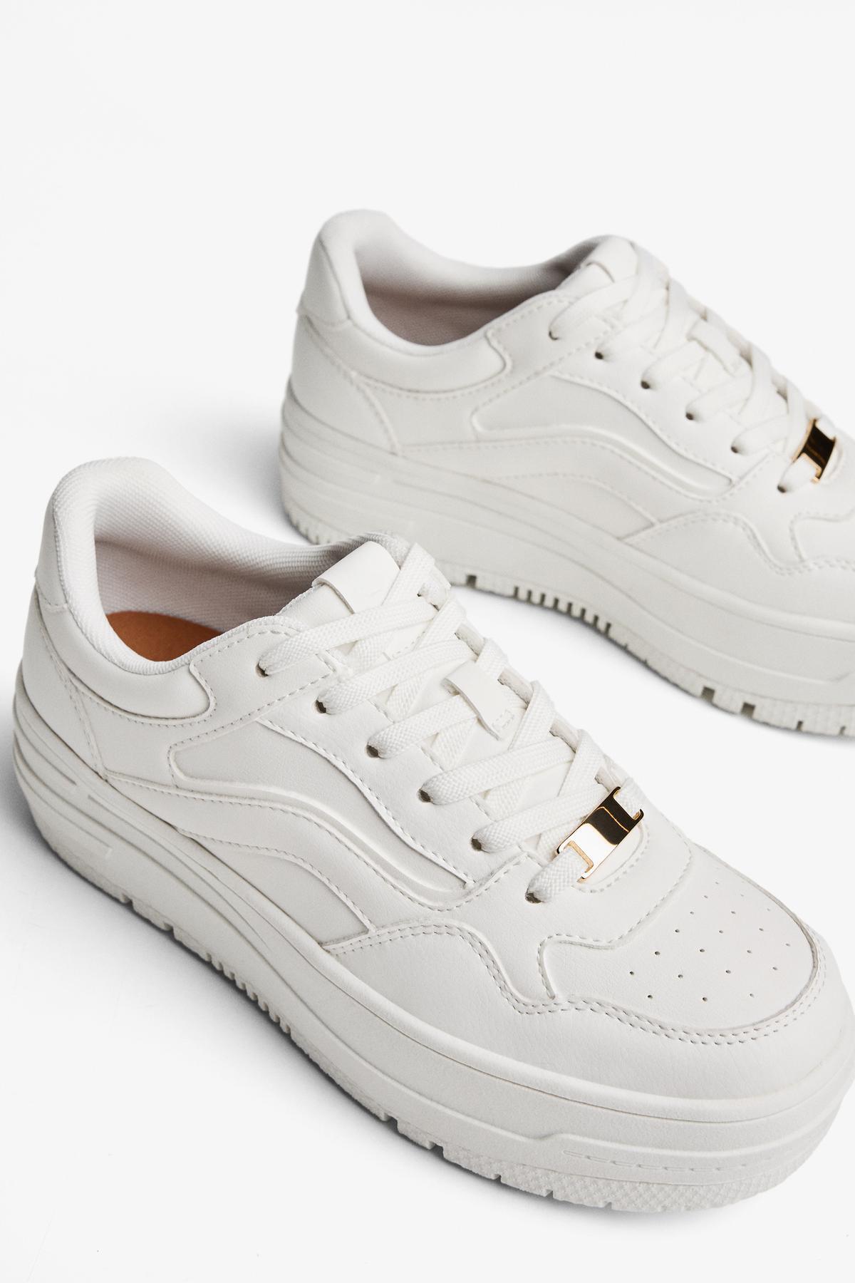 Bershka  Kalın tabanlı spor ayakkabı - Görsel 4