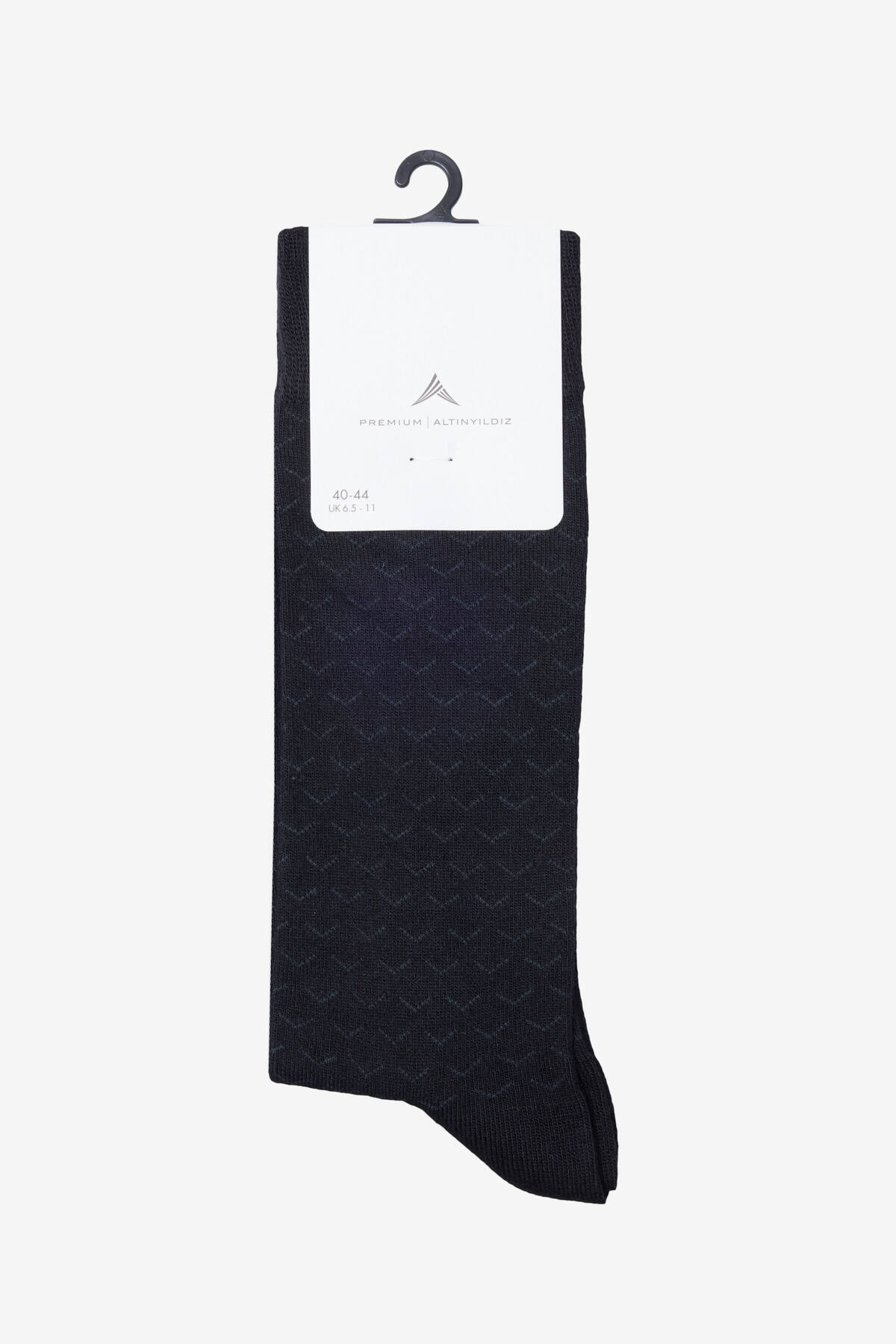 آلتین ییدلیز کلاسیکس جوراب مردانه طرح‌دار مشکی نرم بافت‌دار تکی