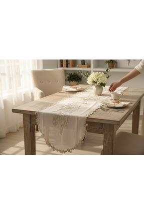 Ceki Home SİMELLA RUNNER Güpürlü Tekli Masa Runner – Ranır | Dekoratif Masa Ş...