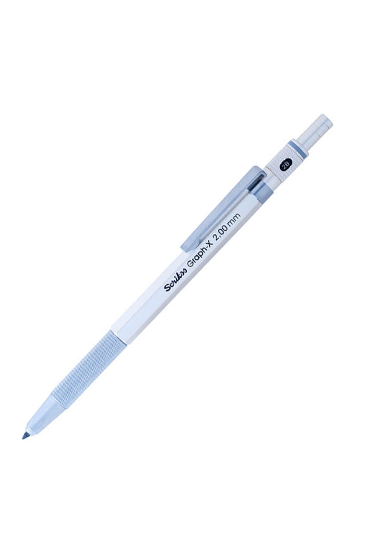 Scrikss Office Graphx Mekanik Kurşun Kalem Beyaz 2 Mm