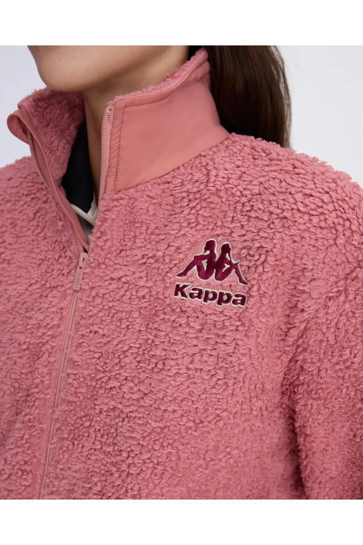 Kappa 342122WCM4 Logo Felax Tur Kadın Spor Ceket Pembe görsel 4