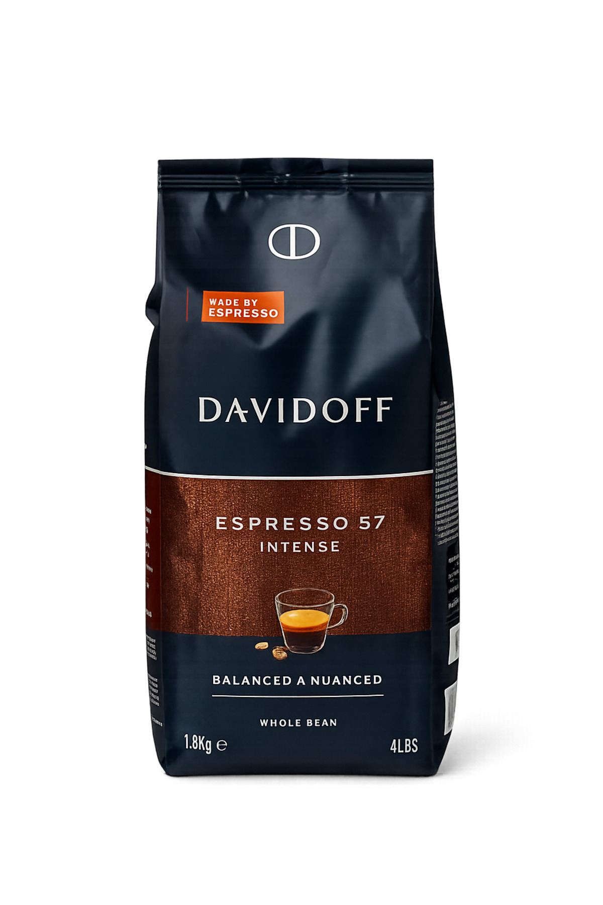 Davidoff espesso 57 dark & chocolatey coffee beans 1kg