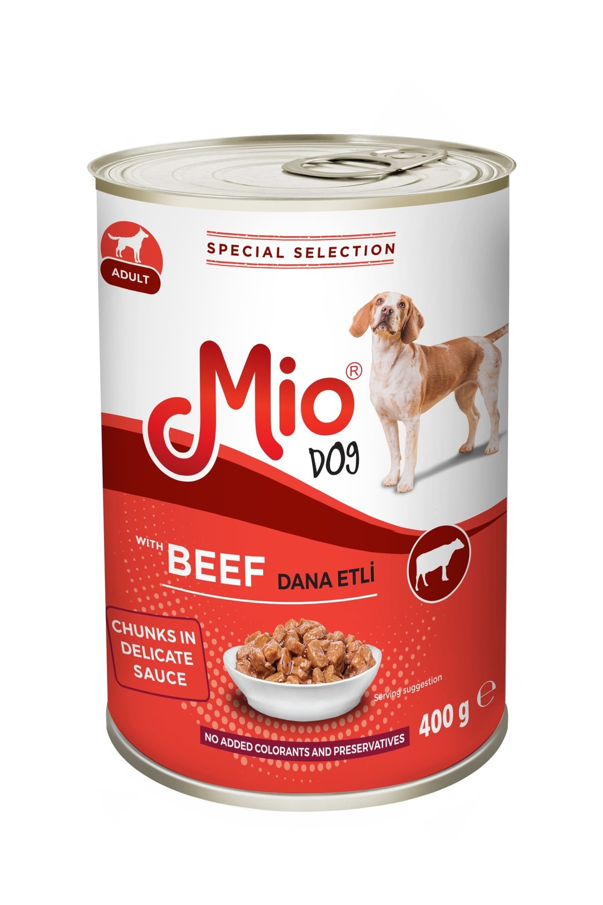 MİO Yaş Mama - 400 gr Köpek - Dana Etli
