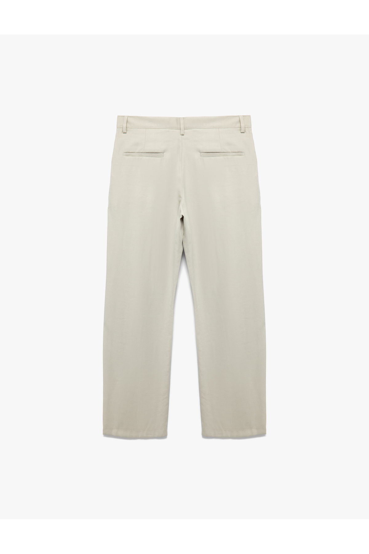 Koton Oversize Viskon Cep Detaylı Rayon Pileli Kumaş Pantolon görsel 4
