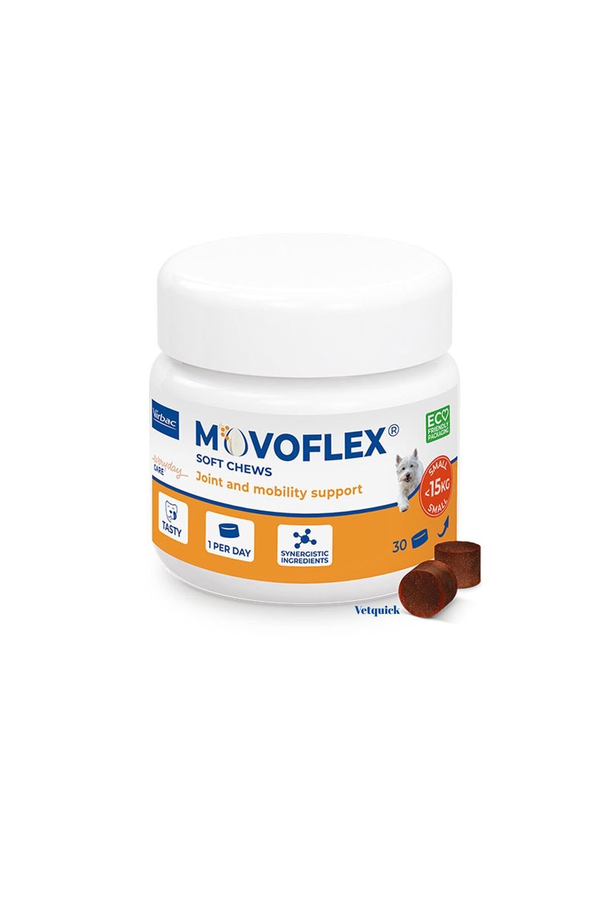 Other Virbac Movoflex S Yumuşak Çiğneme Tableti Küçük Irk Köpekler 15 kg Altı 30X2 G