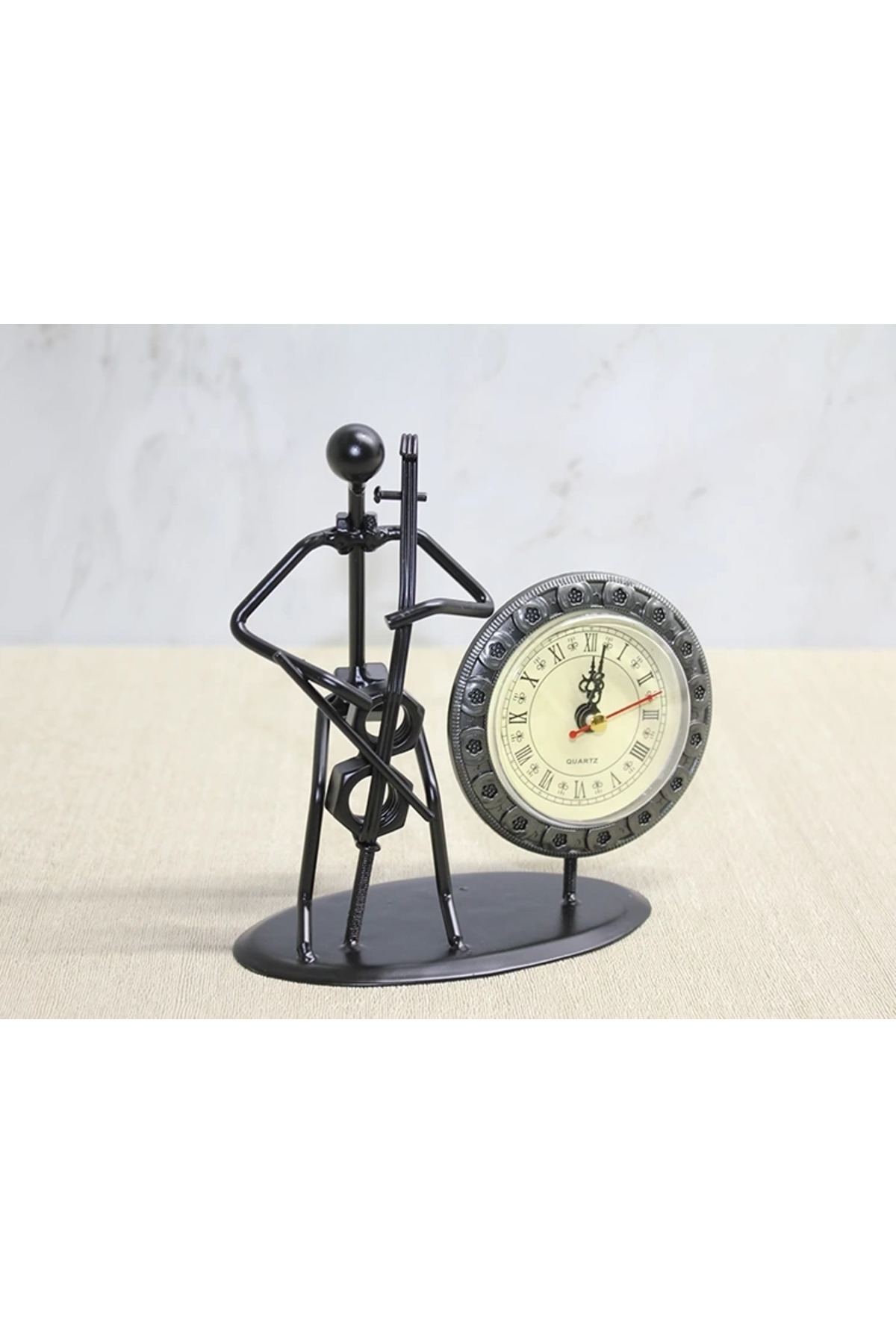 ENSAR GİYİM Metal Saatli Keman Çalan Müzisyen Alk4333