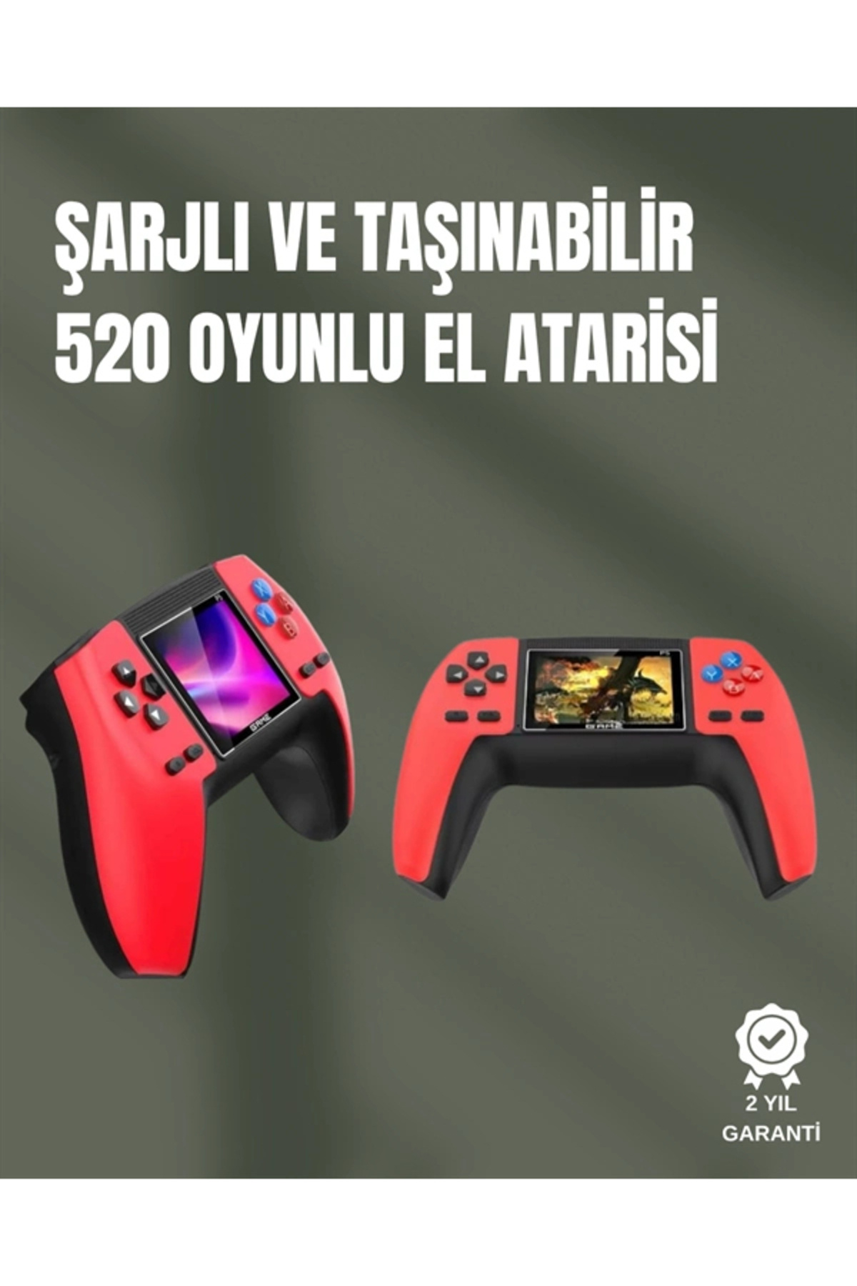 SELFBUYSELL P5 Gamepad Retro Konsol – Nostaljik Oyun Deneyimi, 520 Klasik Oyun Seçeneği