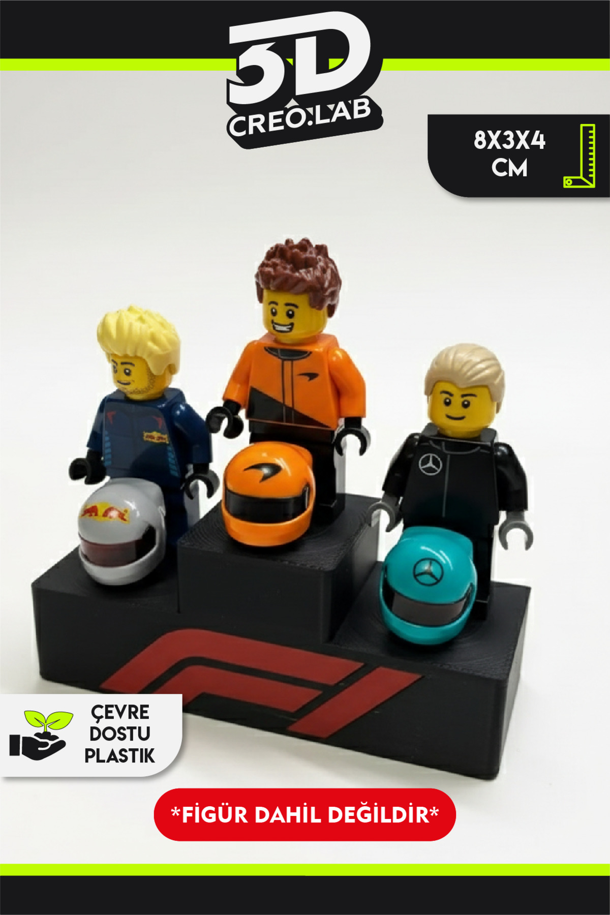 Building Toy F1 Podium Figure Display Stand