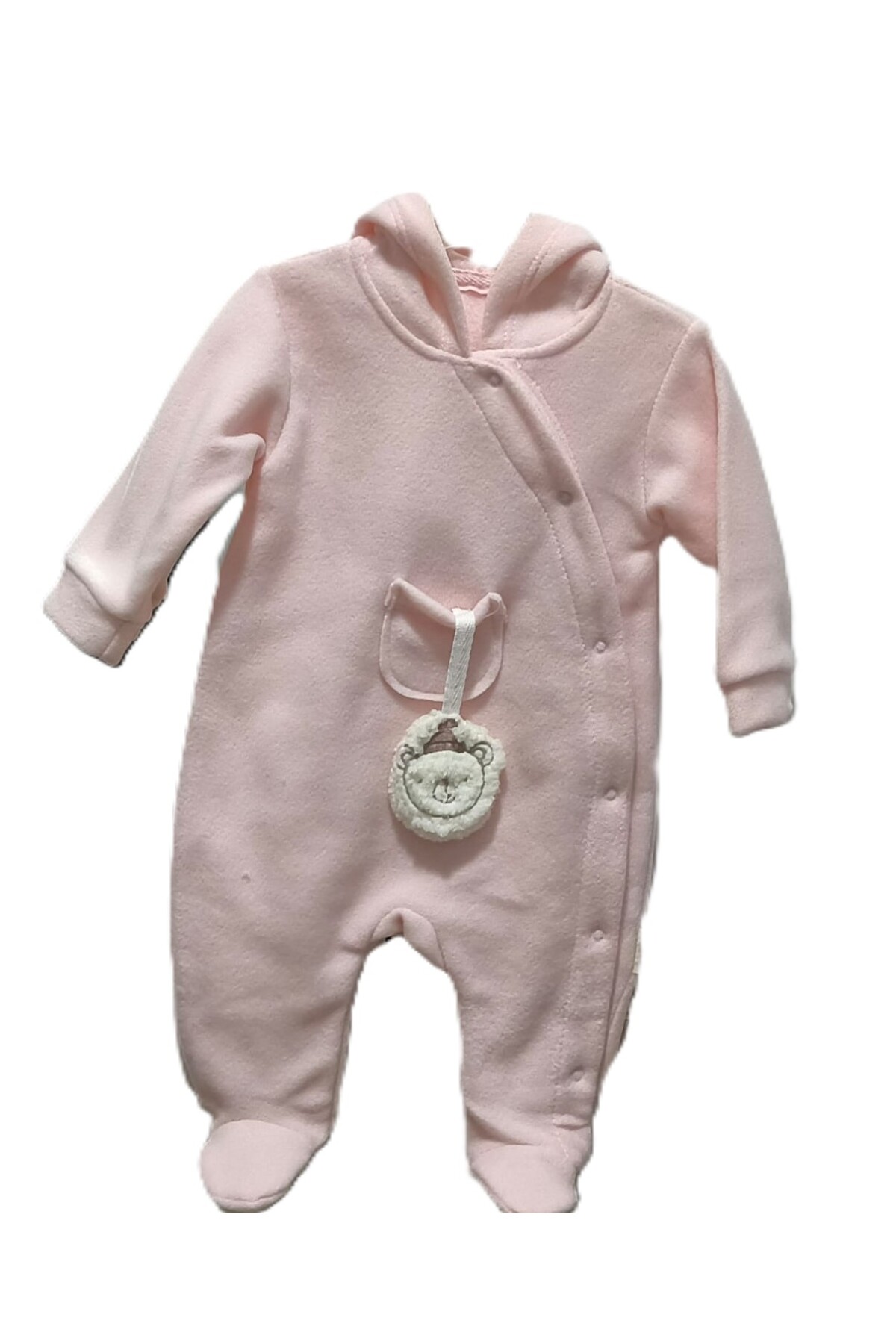 Flexi Figürlü Kapüşonlu Polar Bebe Tulumu fotoğrafı 2 (önizleme)