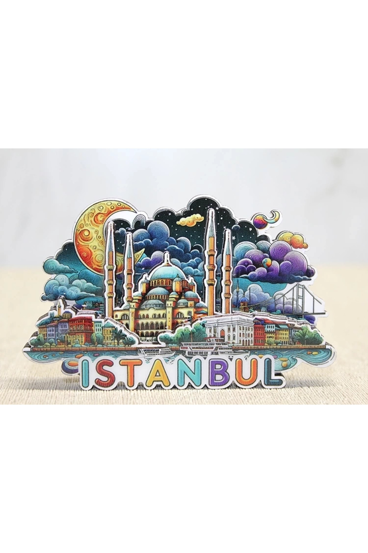 ENSAR GİYİM Ahşap İstanbul Temalı Magnet Alk4599