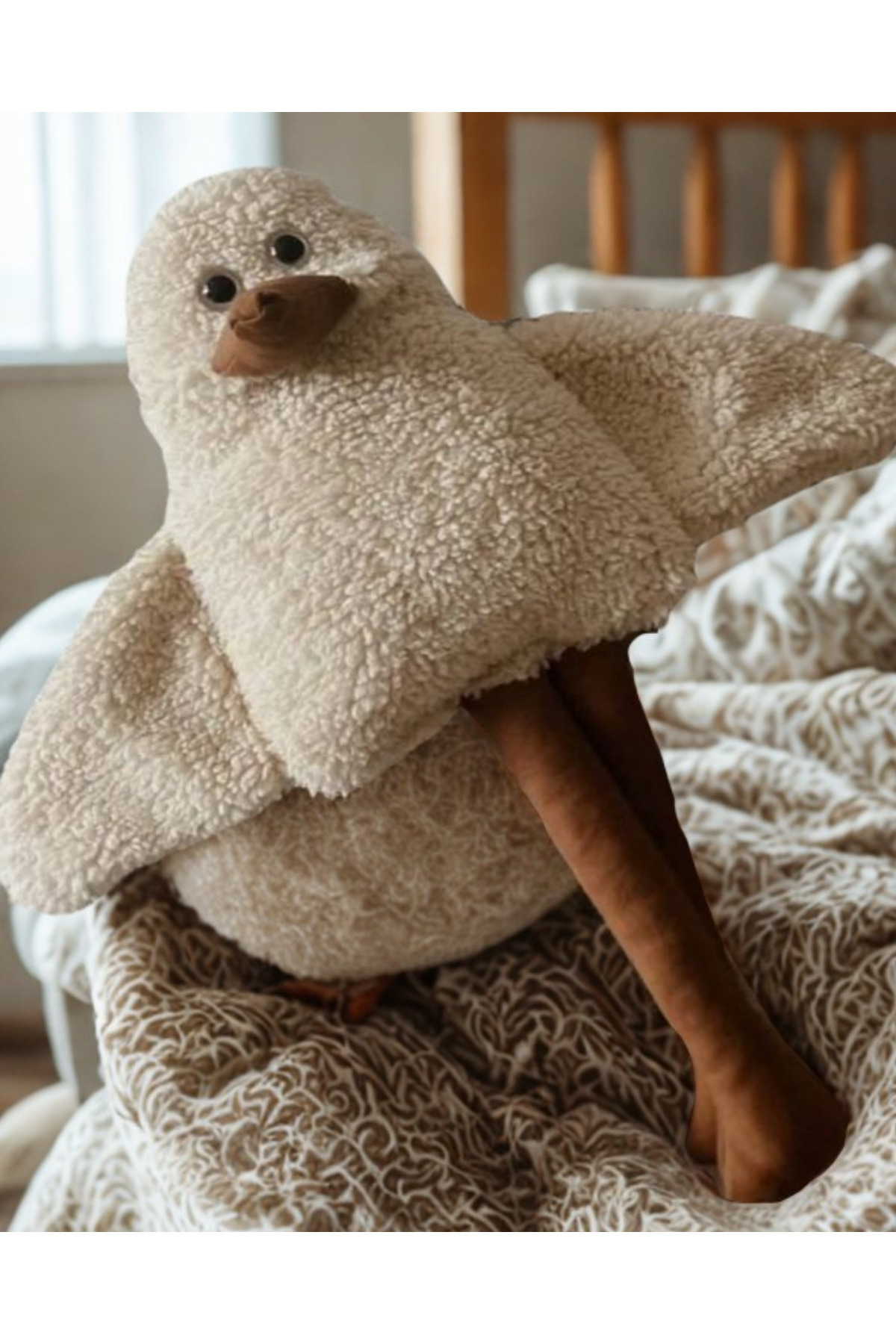 Atölye LİDYA Renkli Gözlü Sevimli Martı Uyku Arkadaşı