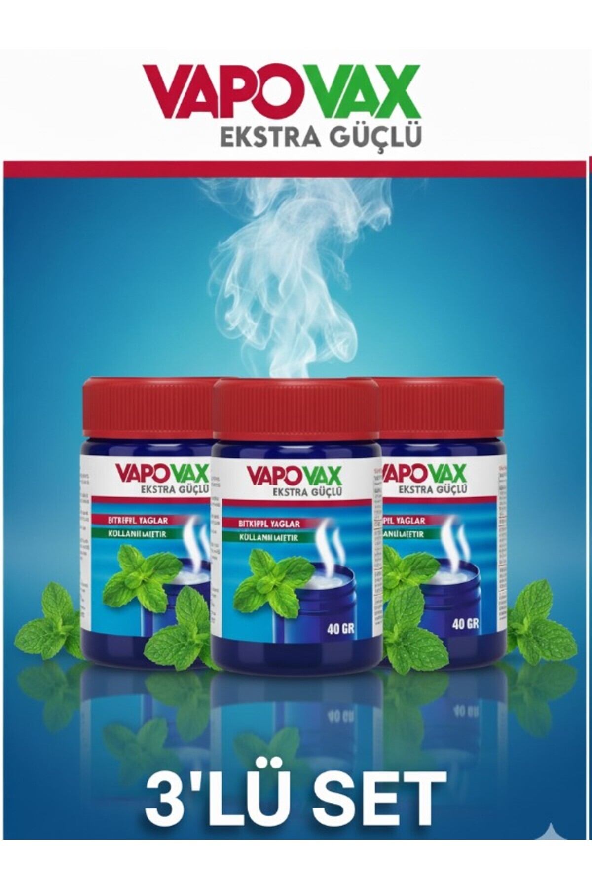 Sterillsoft VapoVax 3LU Set 40 GR 3X Vicks Krem Vikis Vaporub Krem