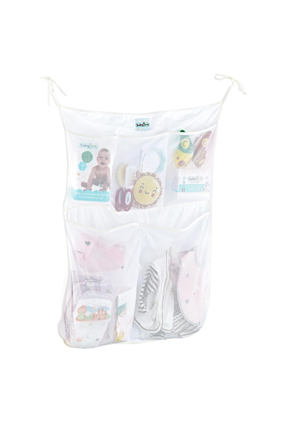 Hype Store Babyjem Yatak Başı Organizer, Beyaz