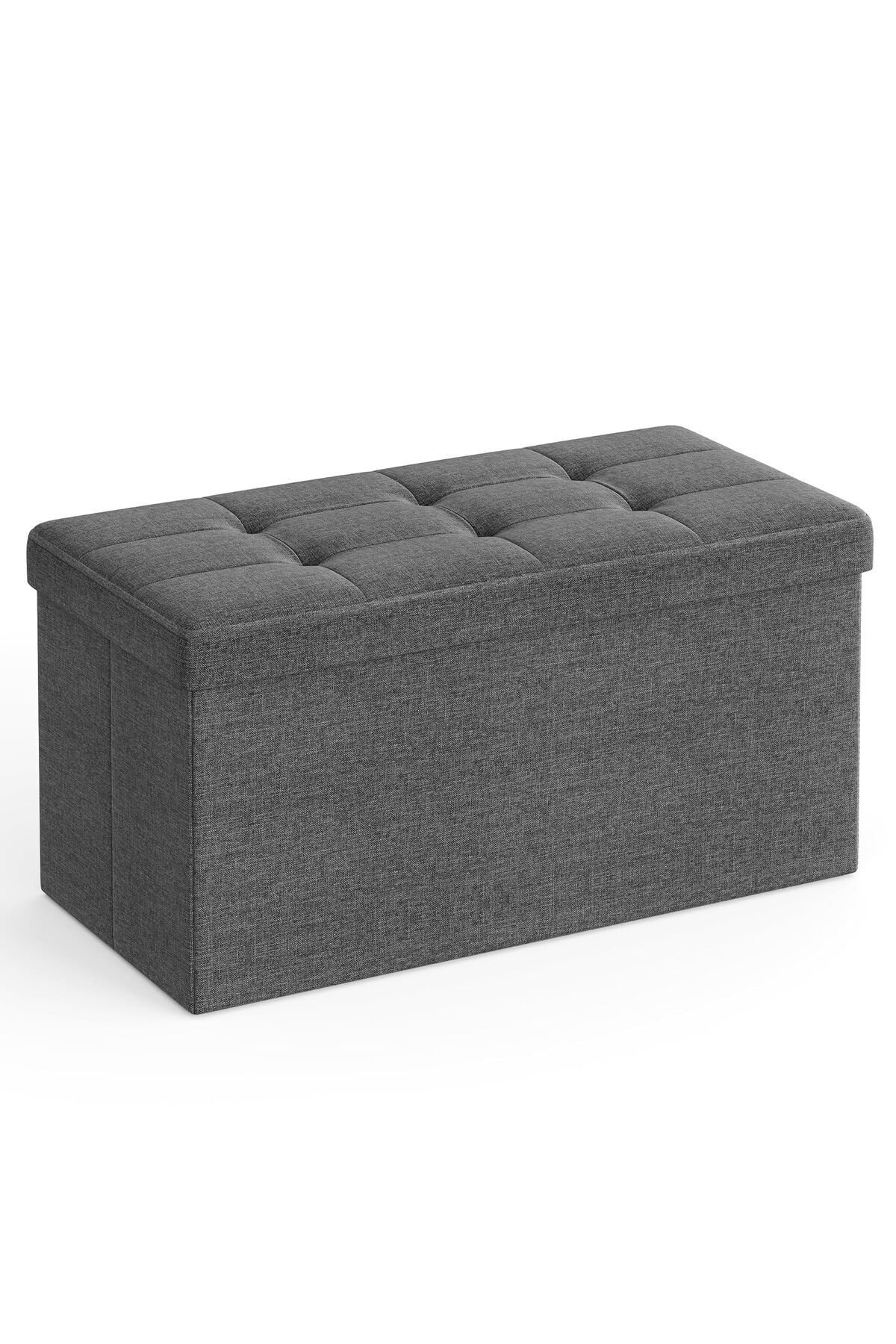 Delixa SONGMICS Saklama Alanlı Oturma Bankı, Oturma Sandığı, Tabure, Saklama Kutusu, Ayak Koyma Yeri, Katla