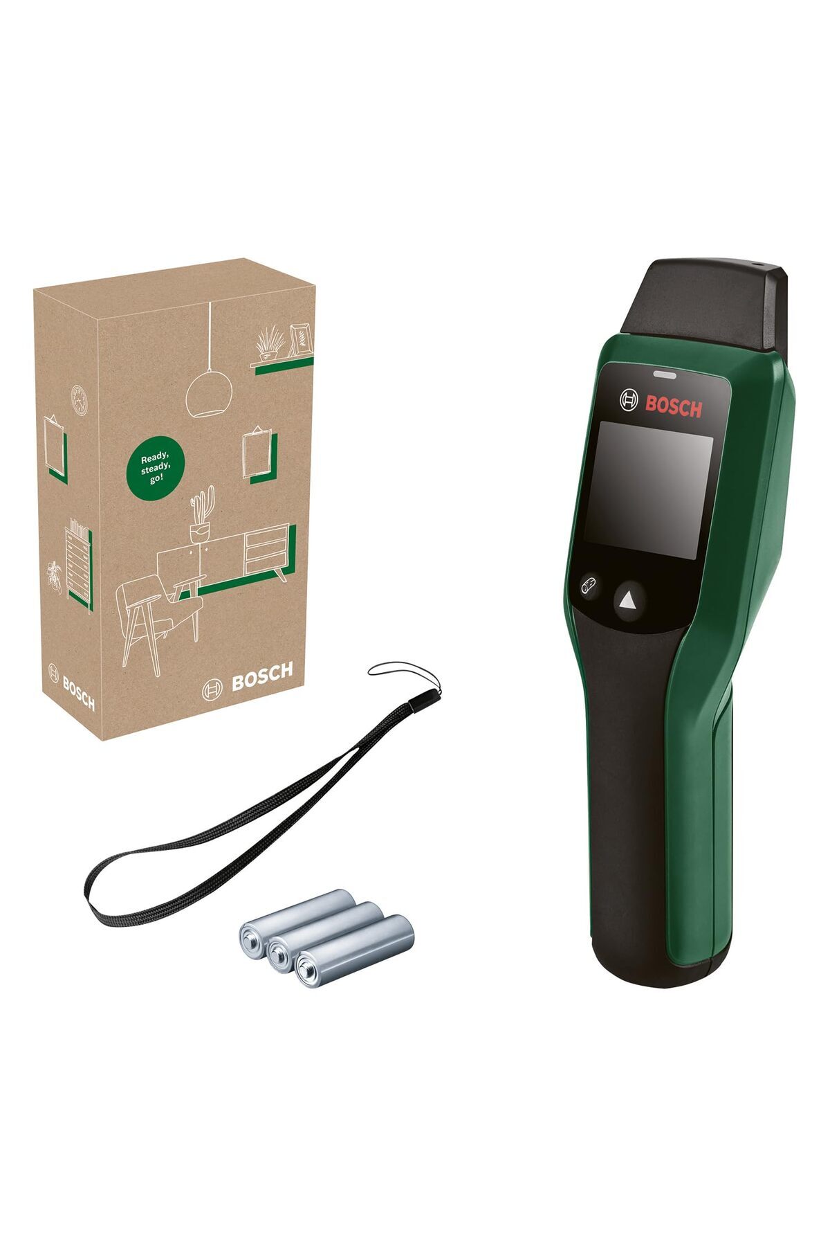 Delixa Bosch Home & Garden UniversalHumid Ahşap Nem Ölçer (Tüm Ahşap Grupları için Geniş Ölçüm Aralığı, Ahş