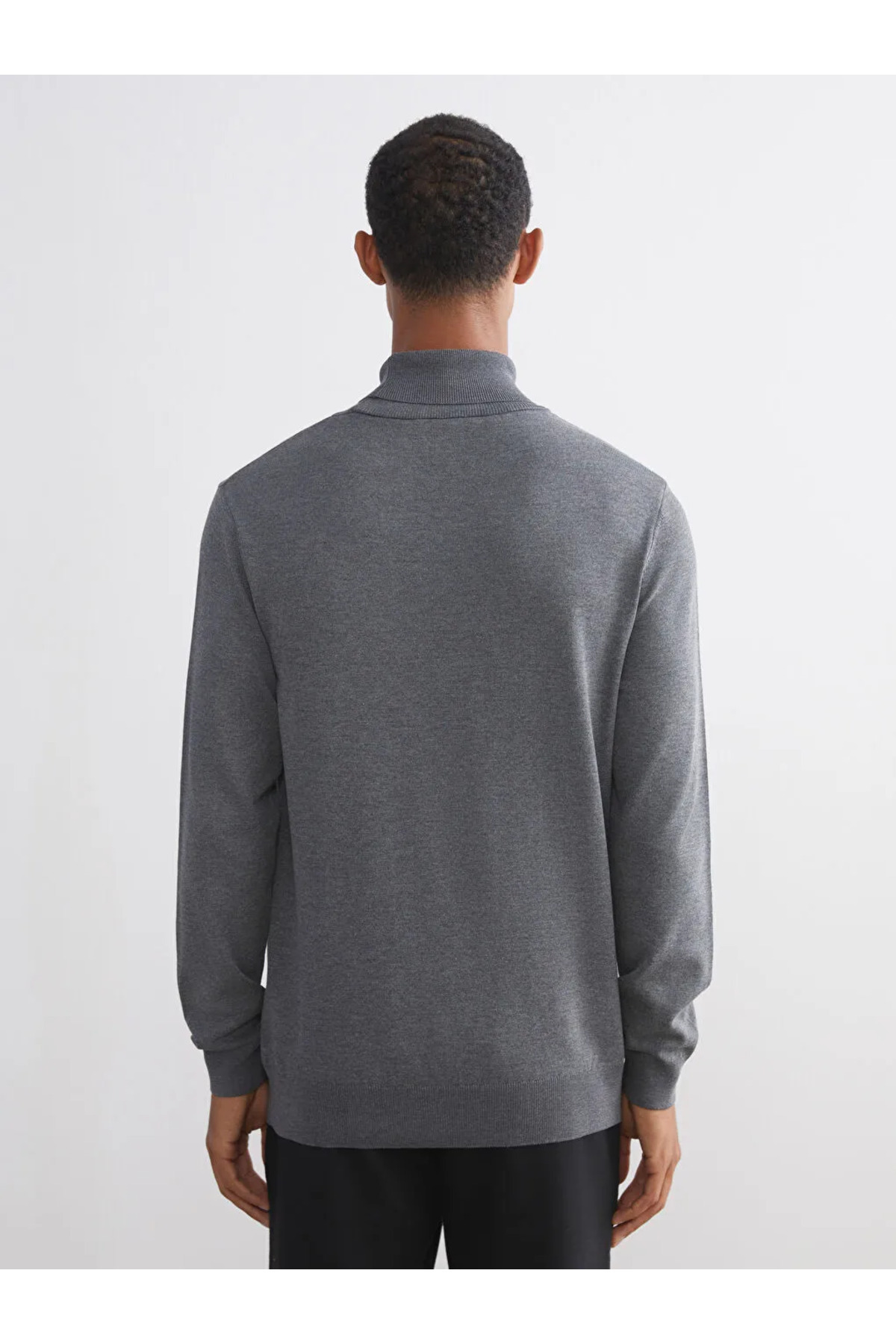 ال سی وایکیکی ژاکت بافتنی مردانه یقه اسکی