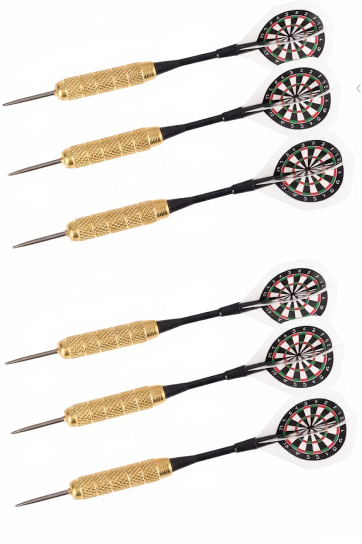 Delta Profesyonel 6'Lı Dart Oku Seti 22 Gram Dart Ok | 6 Adet Gold Gövdeli Çelik Uç Yüksek İsabet
