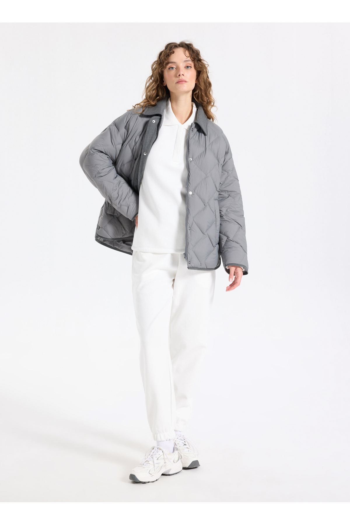 Jeep  Antrasit Kadın Mont J5WL-MNT7162 - Görsel 3