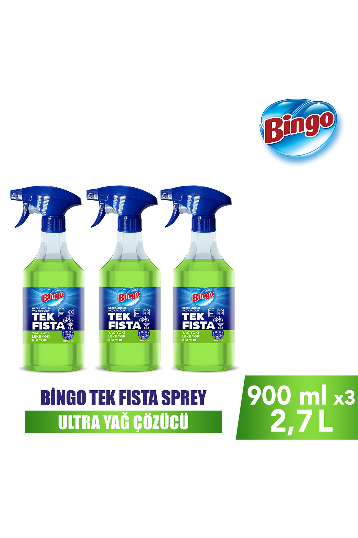 Bingo Sprey Yağ Çözücü 900 MLX3