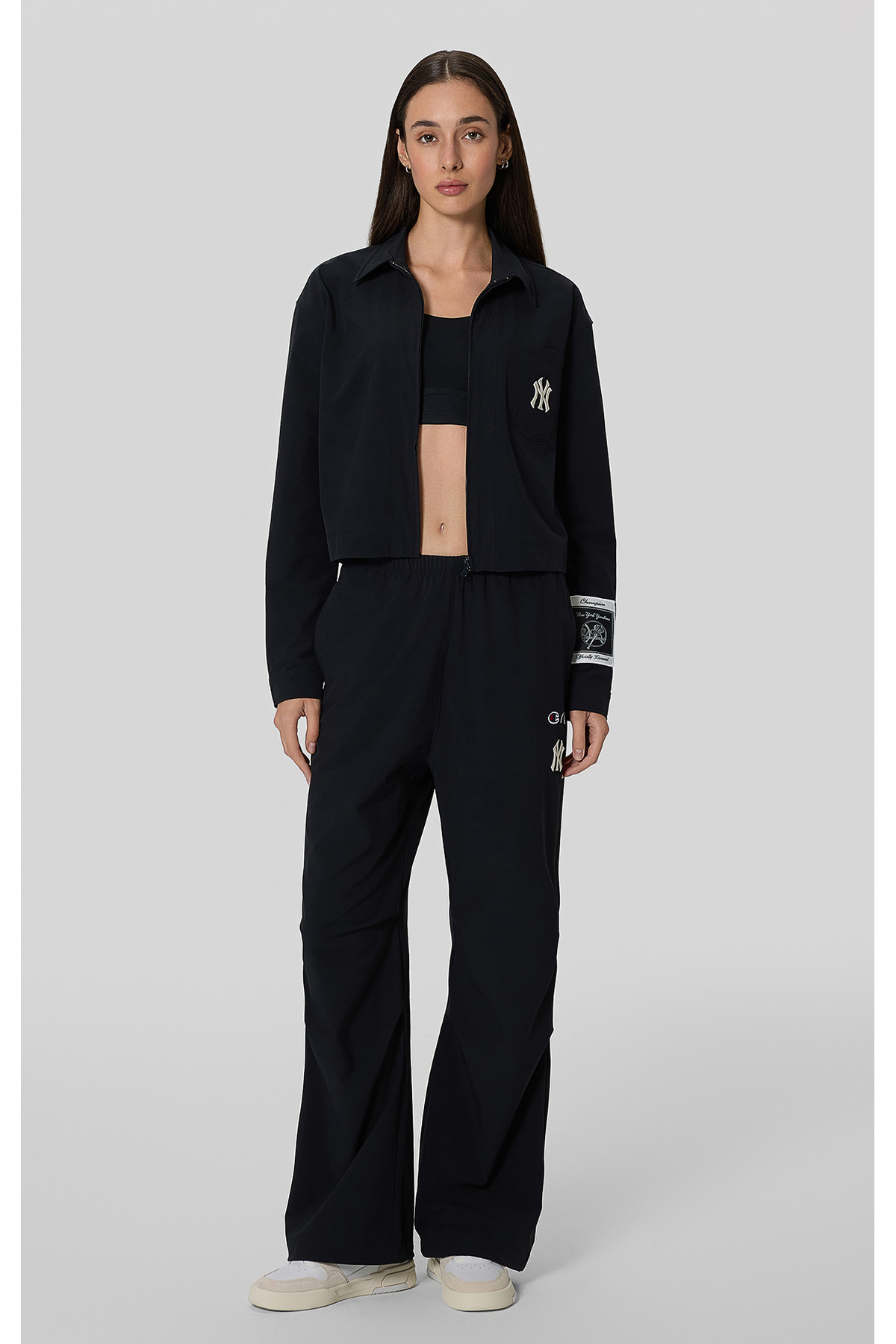 Champion  MLB Parachute Pants Siyah Kadın Pantolon - 117977-KK001 - Görsel 7