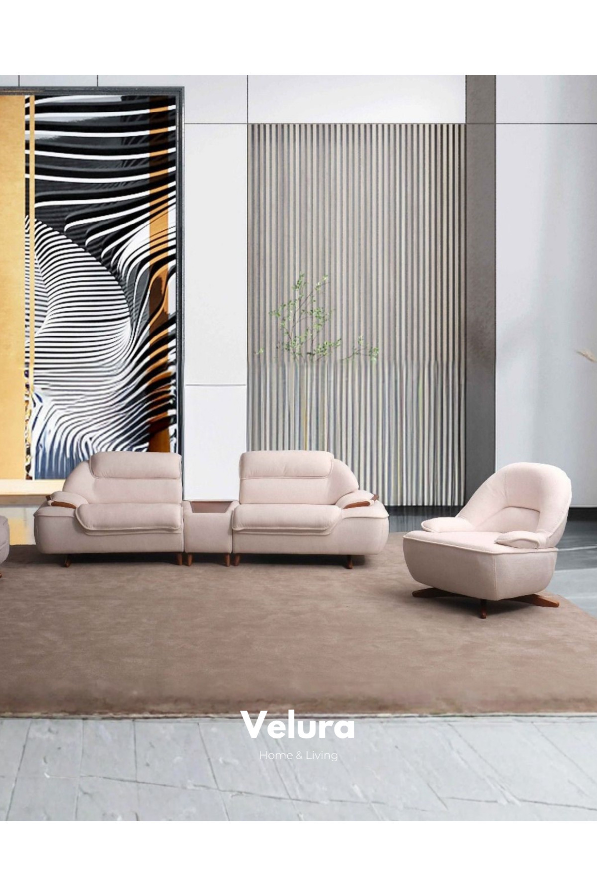 Velura Home & Living Ürgüp 3+1 Koltuk Takımı & Oturma Grubu