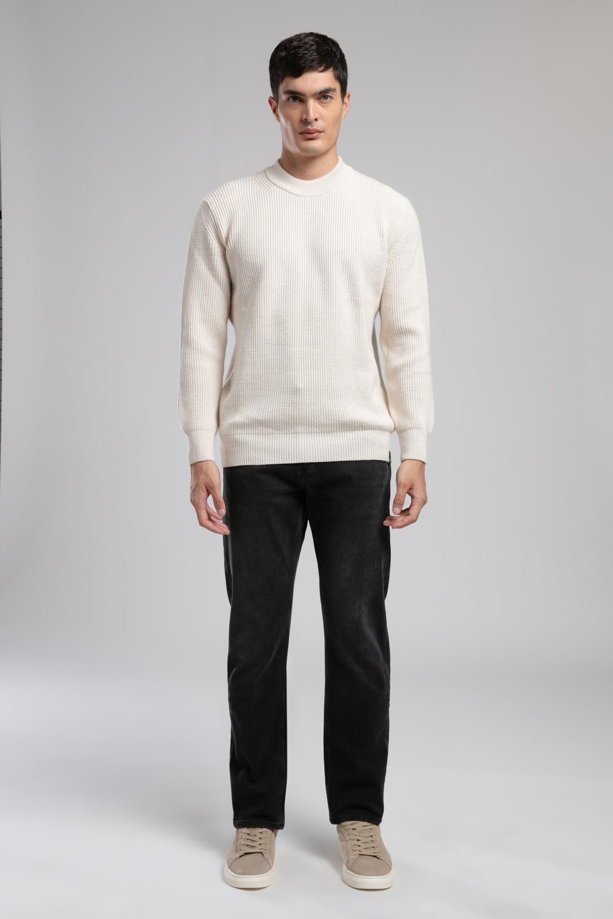 Lee Cooper Yüksek Bel Straight Siyah Erkek Denim Pantolon 261 LCM