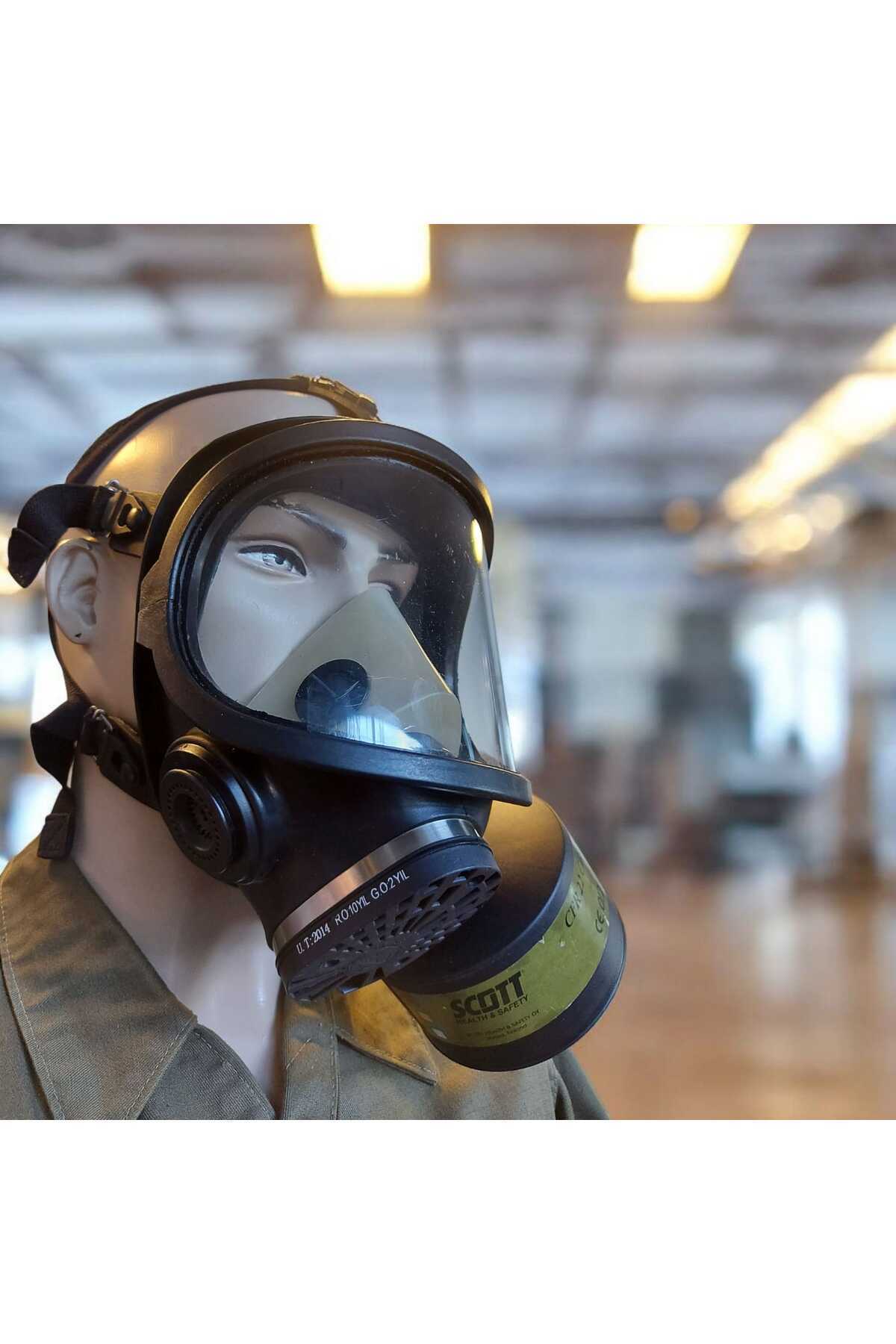 kho military design Endüstriyel 6600 Gaz Maskesi+Scott Pro 2000 CBRN Filitre (Sıfır Ürün)