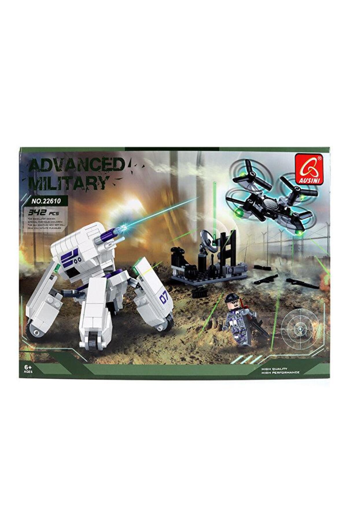 مجموعه بلوک‌های ساختمانی نظامی ربات و پهپاد ۳۴۲ تکه