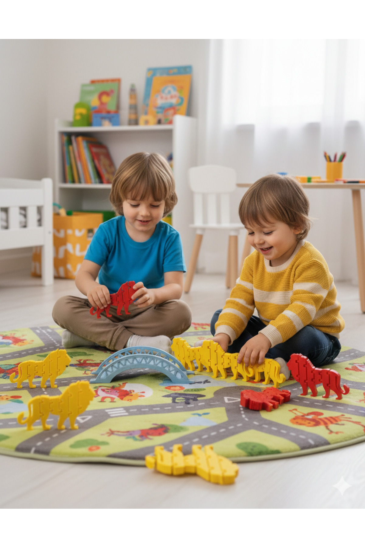 can mats Bast Tasarım 3D Yazıcı Hareketli Eklemli Aslan Oyuncak Figür