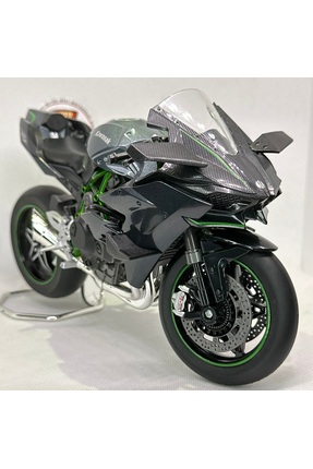 MotoGarage Kawasaki Ninja H2R 1:9(25 cm) Diecast Motosiklet Model – Işıklı, O...