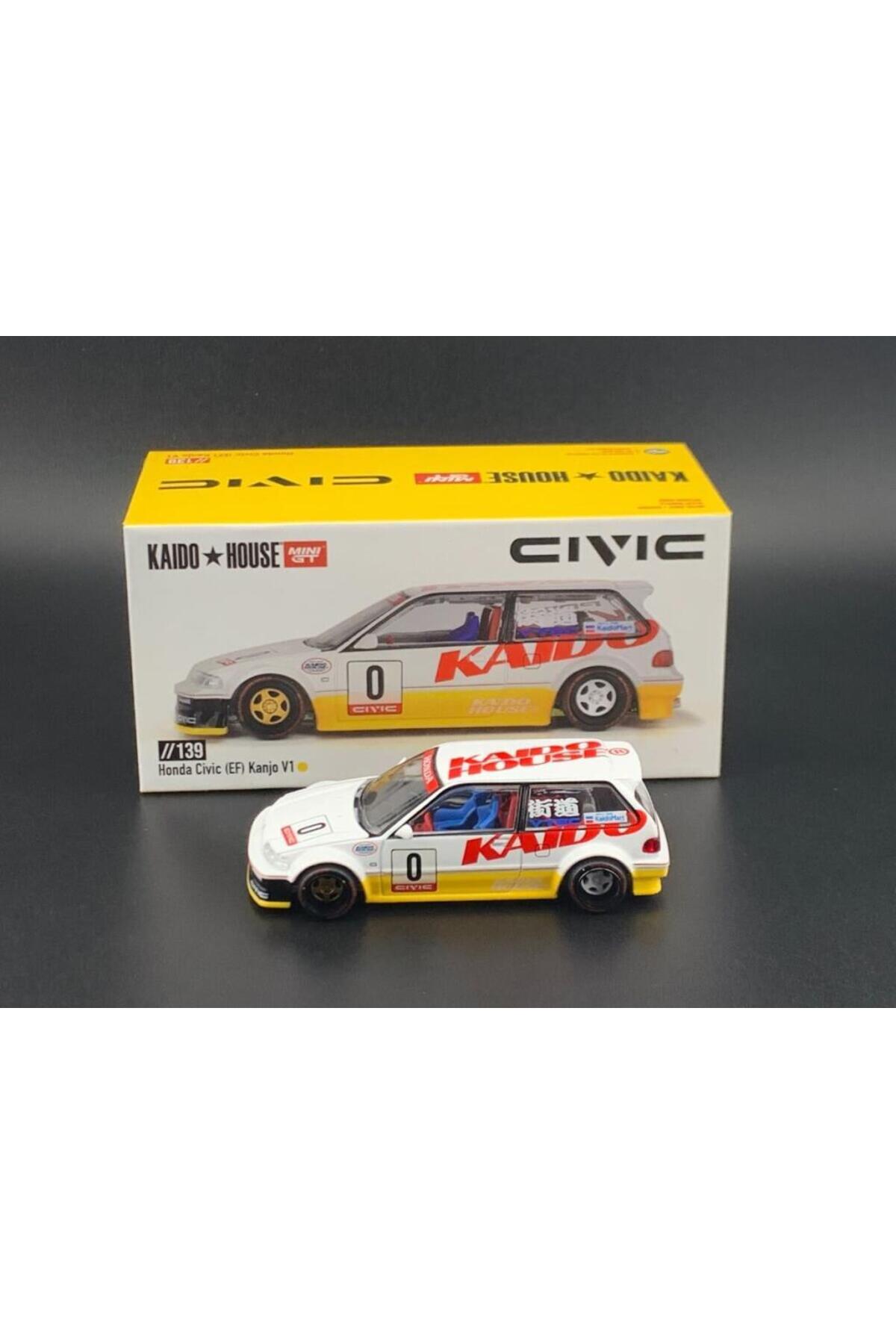 mini gt 139 Kaido House Honda Civic (EF) Kanjo V1 1/64 Model Araba