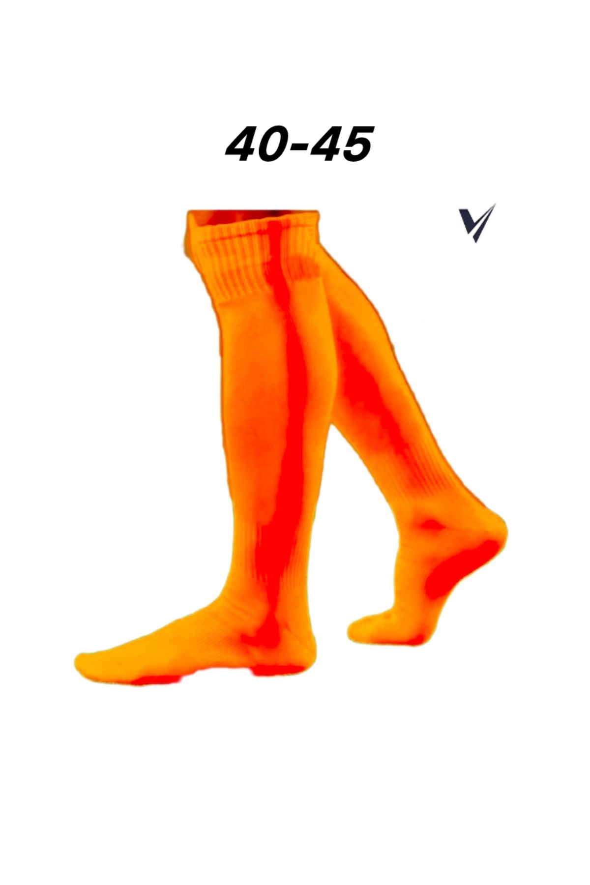 FormaVole Turuncu Futbol Çorabı Turuncu Tozluk Portakal Rengi Konç