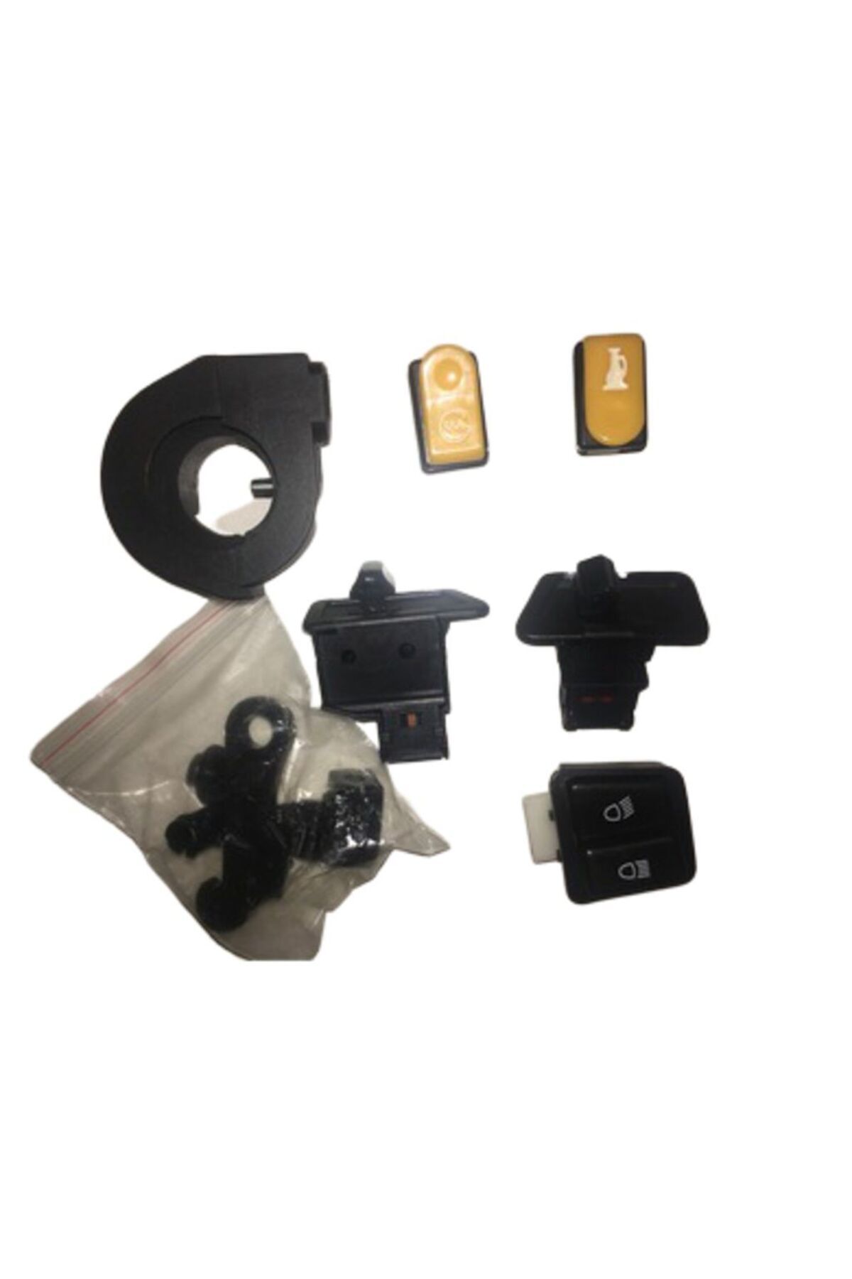 OEM Cup 100 7Li Küçük Düğme Seti Komple Korna+Marş+Far+Sinyal+Jikle kolu+Gaz kütük