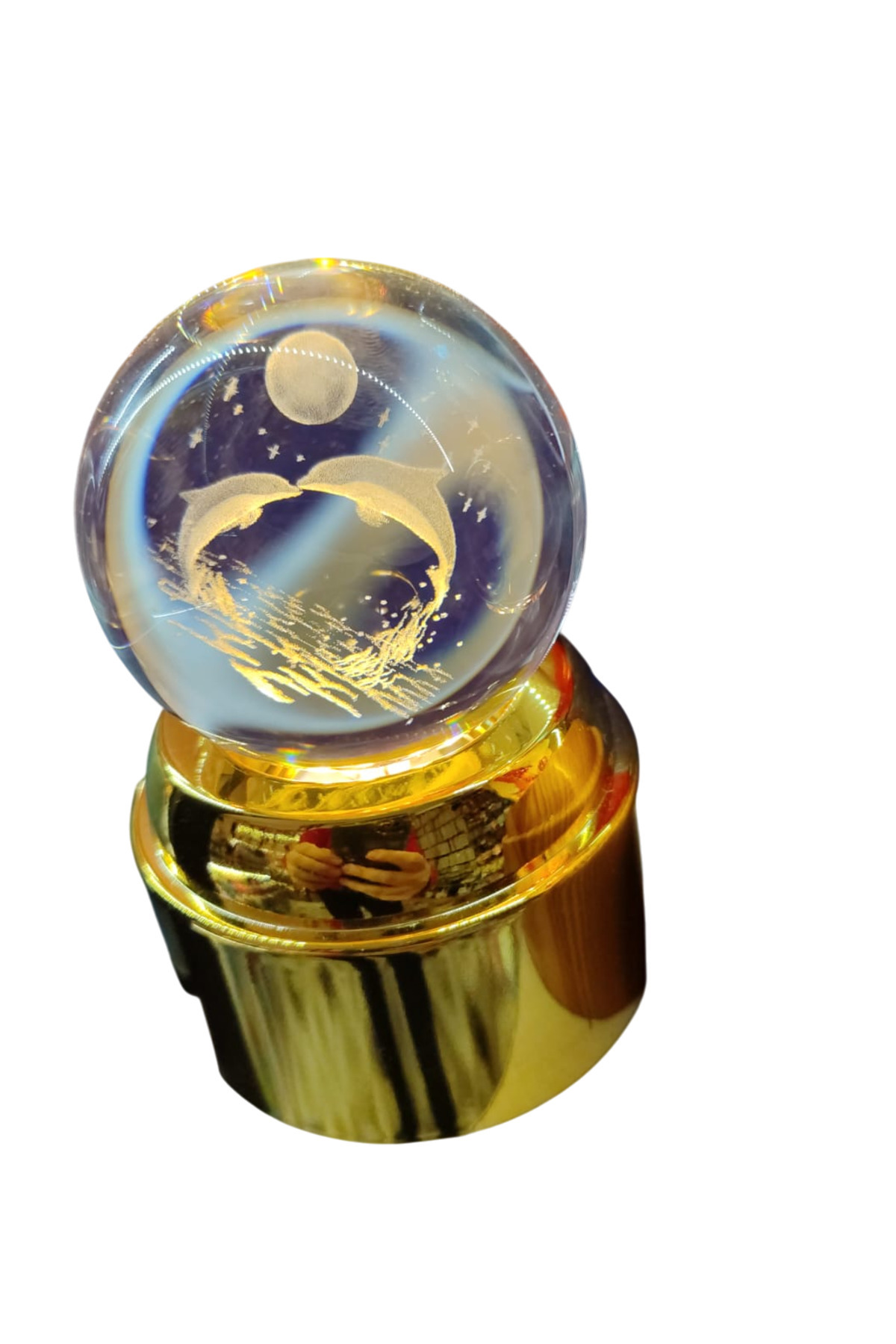 FAMEMUS ACCESSORY Dönen Yunus Görünümlü küre usb takılı çalışır boyut 13 cm